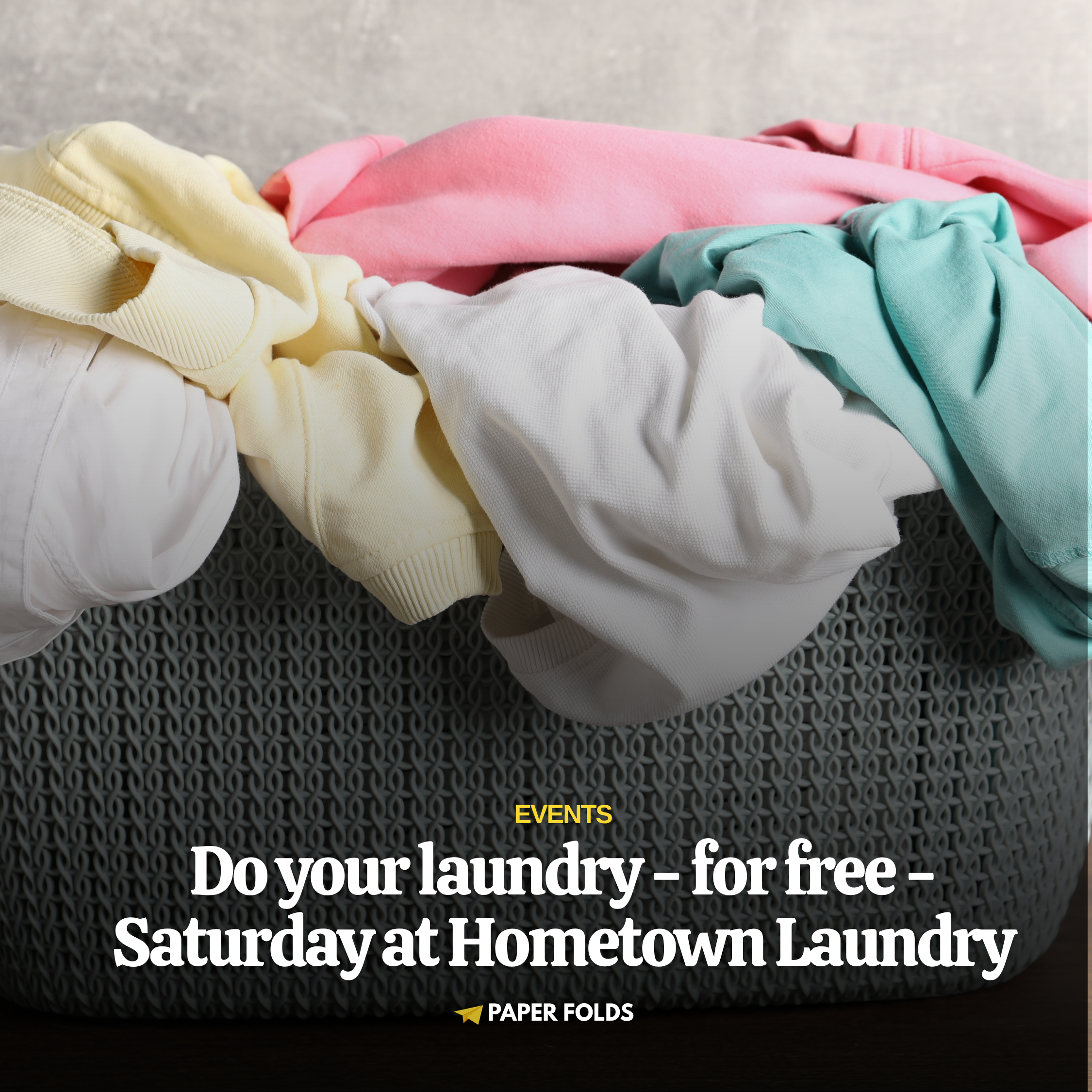 Do your laundry for free this Saturday at Hometown Laundry