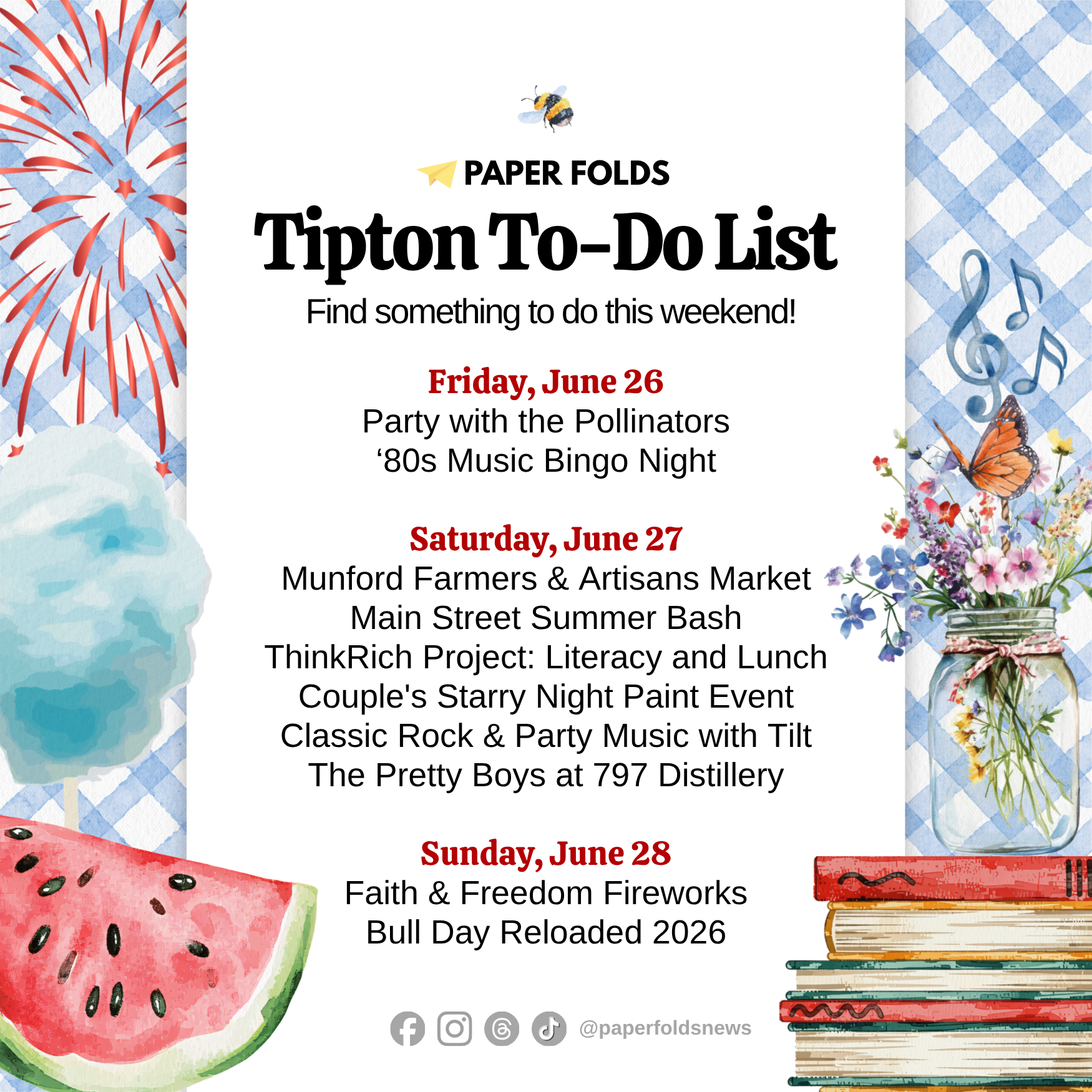 Featured image for Tipton To-Do List: June 26-28, 2026