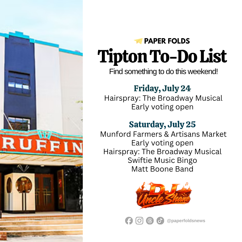 Featured image for Tipton To-Do List: July 24-26, 2026