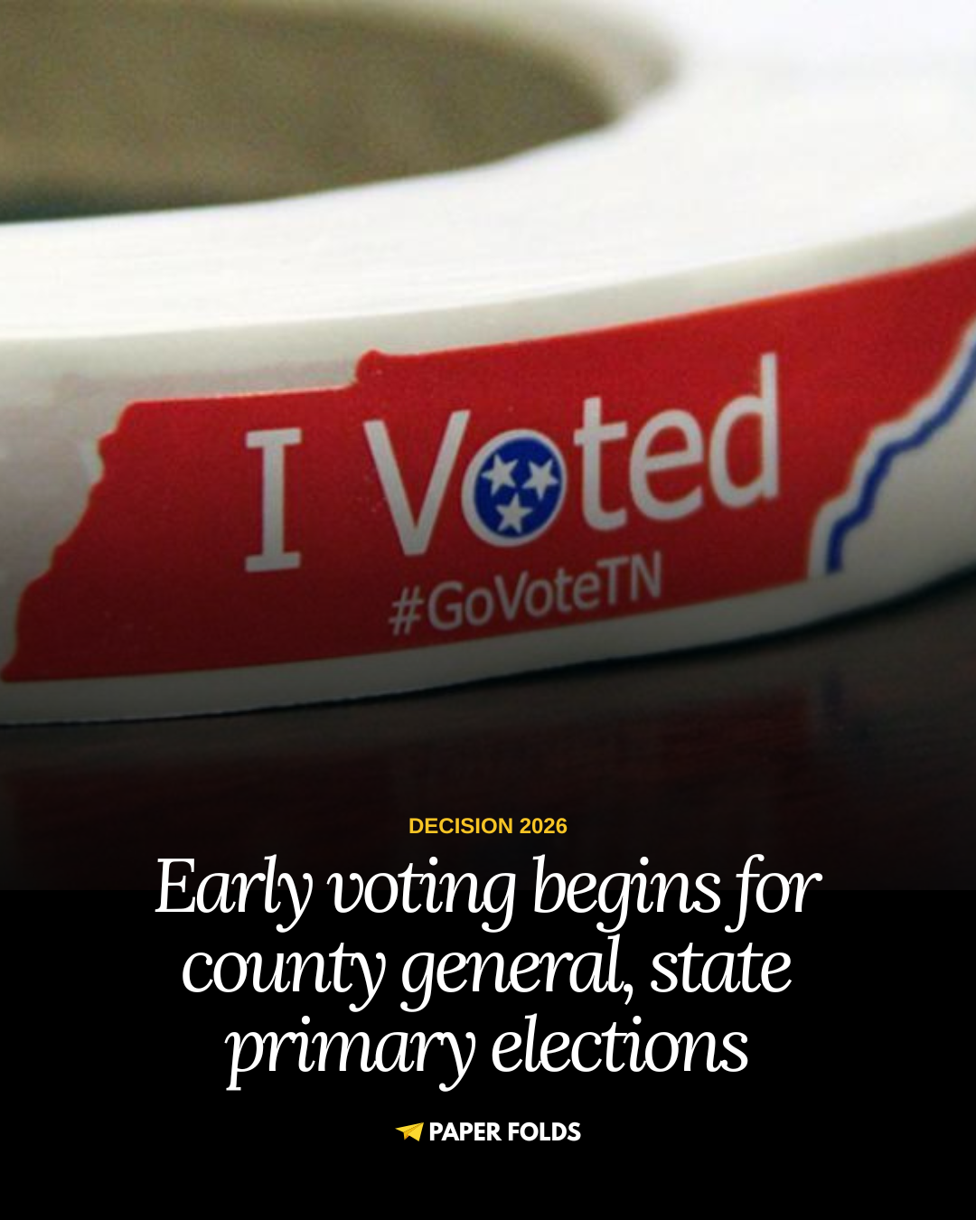 Featured image for Early voting begins in county general, state primary election