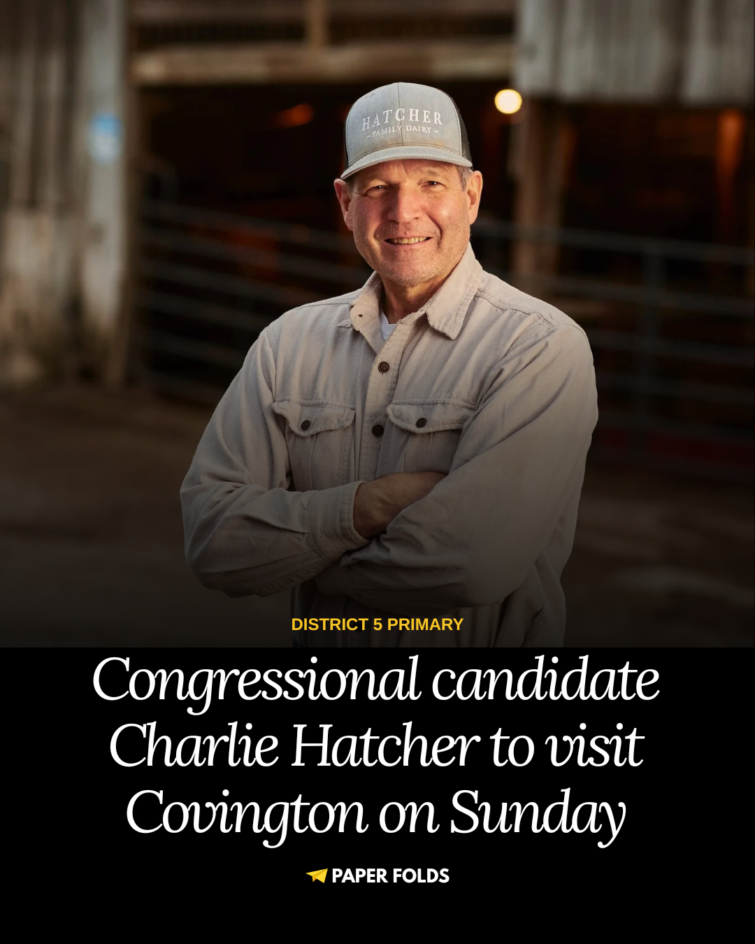 Featured image for Congressional candidate Charlie Hatcher will be in Covington Sunday