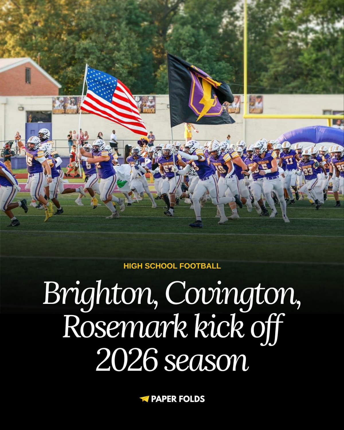 Friday Night Football: Brighton, Covington, Rosemark open 2026 season