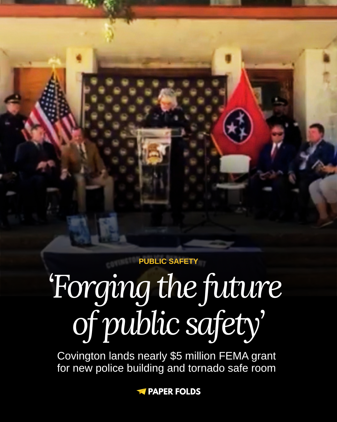 Covington lands nearly $5 million FEMA grant for new police building and tornado safe room